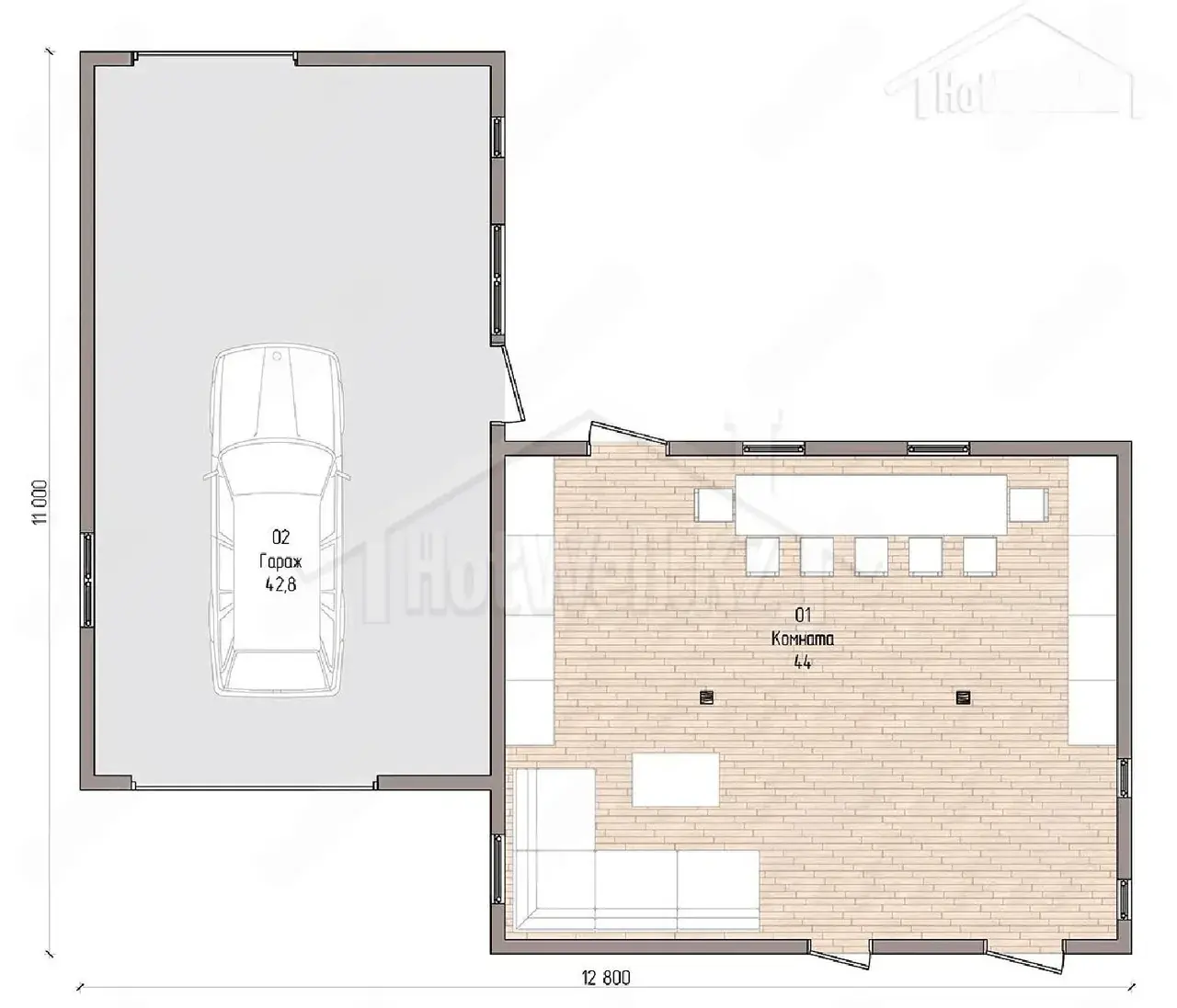 К-98А · Xonalar rejasi 1